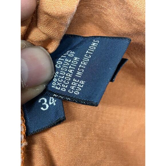 Polo Ralph Lauren Military Surplus Shorts Mens 34 Orange Cargo Utility Y2K - Picture 8 of 9